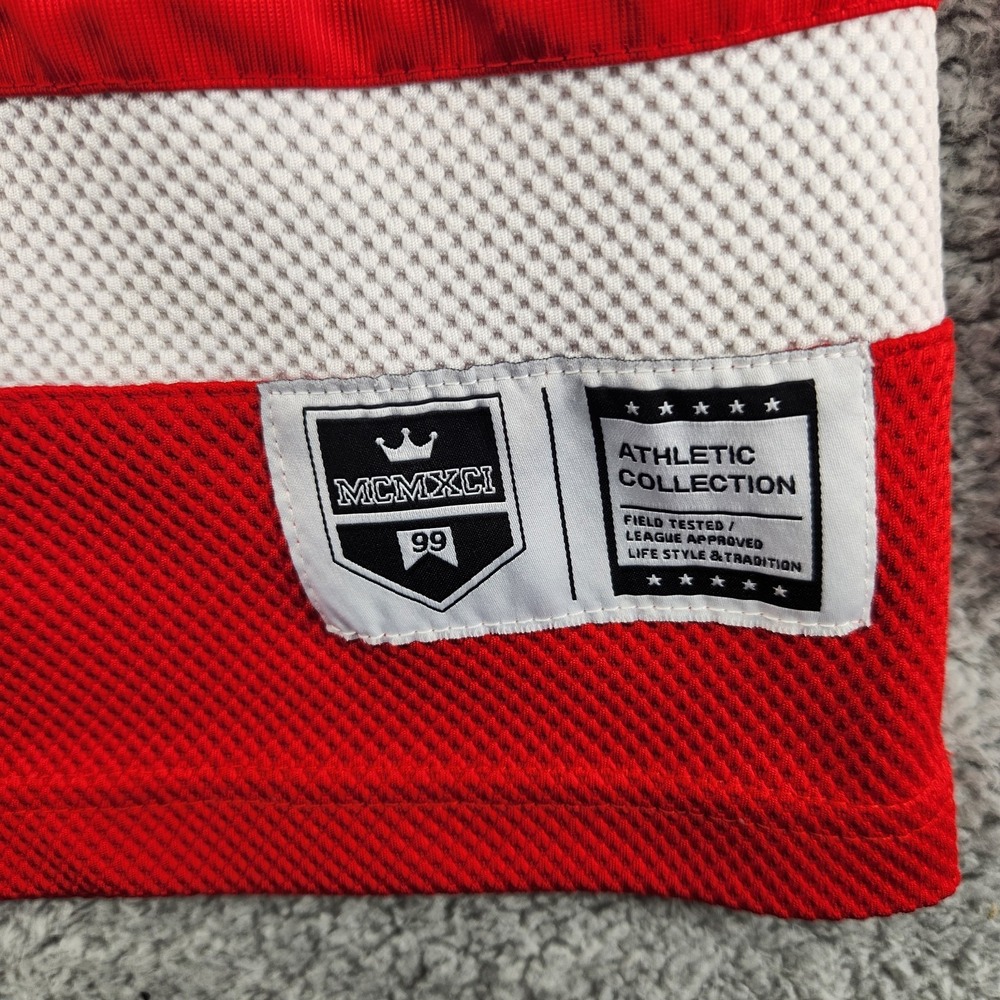 Vintage Stadium South Pole MCMXCI Jersey Mens Size L Hockey Jersey Sweater Red - Picture 4 of 5